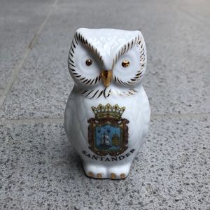Ceramic Owl Figurine Santander, Spain